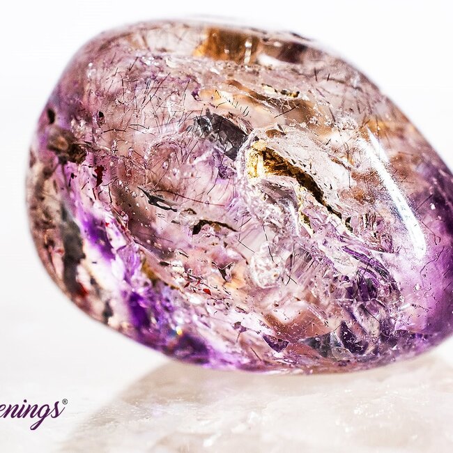 Light Brandberg Amethyst - Tumbled