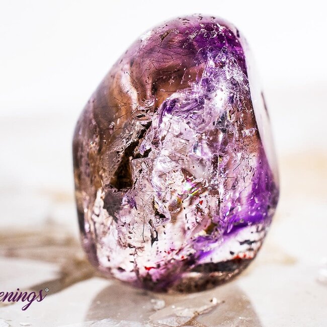 Light Brandberg Amethyst - Tumbled