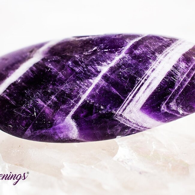 Fancy Chevron (Dream) Amethyst - Tumbled