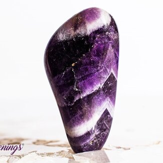 Fancy Chevron (Dream) Amethyst - Tumbled
