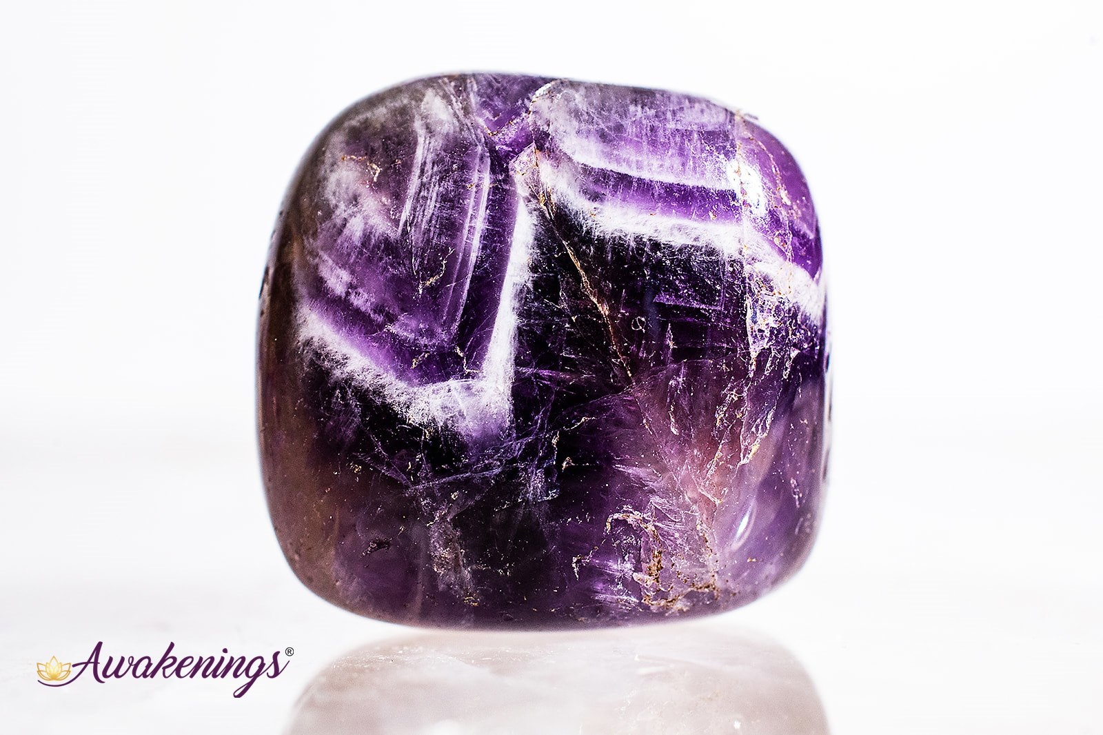 Amethyst chevron tumbled Amethyst chevron tumbled