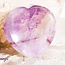 Chevron (Dream) Amethyst Worry (Thumb Fidget Relaxation Pocket) Stones - Hearts