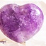 Amethyst Hearts - Small 1" Polished