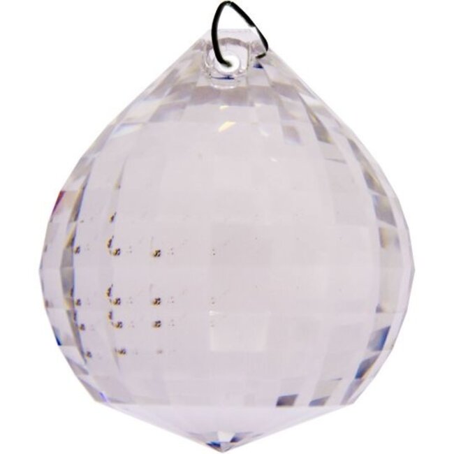 Crystal Prism 30mm - Faceted Matrix Ball Window Suncatcher Sun Catcher Mirror