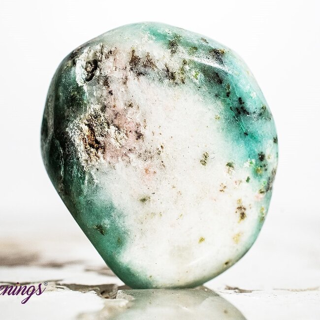 Clear (Crystal) Quartz & Chrysocolla - Tumbled