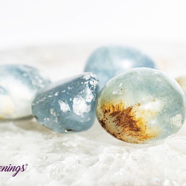 Blue Celestite (Celestine) -  Tumbled