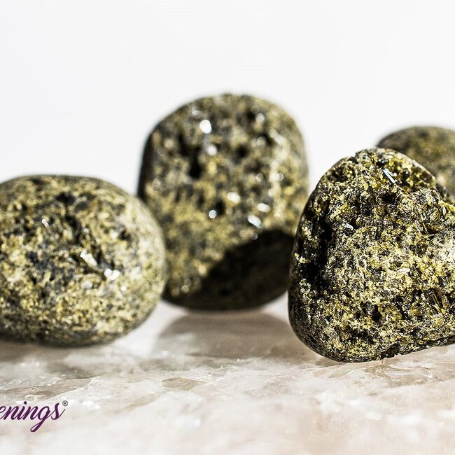 Green Epidote (Pistacite) - Large Tumbled