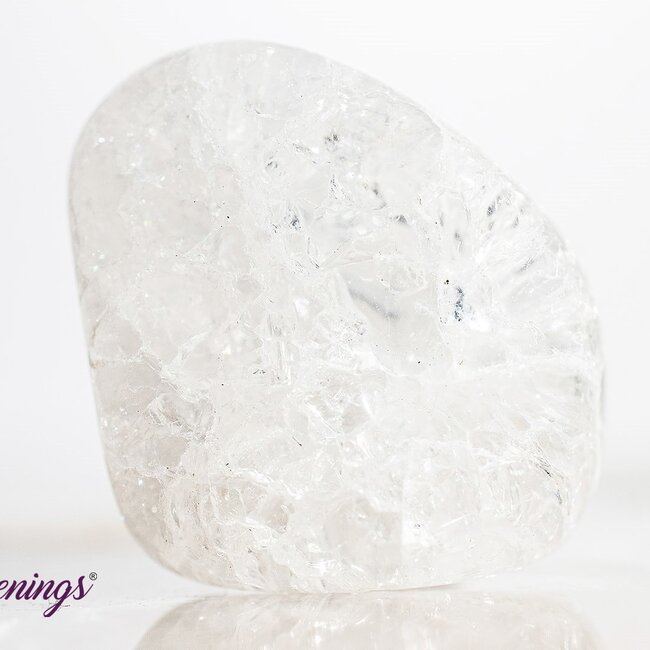 Crackled Clear Quartz (Fire & Ice) - Tumbled