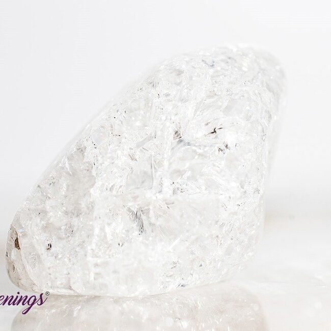 Crackled Clear Quartz (Fire & Ice) - Tumbled