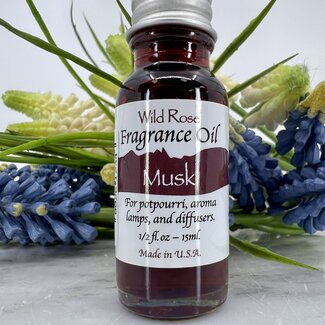 Musk Fragrance Oils - 15ml - Aroma Lamp Potpourri Diffuser - Midnight Wild Rose