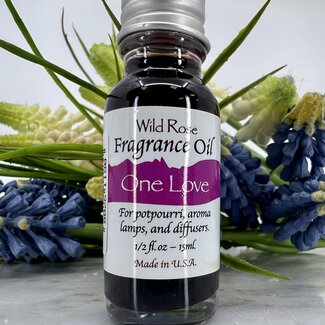 One Love Fragrance Oils - 15ml - Aroma Lamp Potpourri Diffuser - Midnight Wild Rose