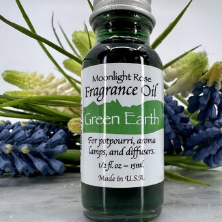 Green Earth Fragrance Oils - 15ml - Aroma Lamp Potpourri Diffuser - Midnight Wild Rose