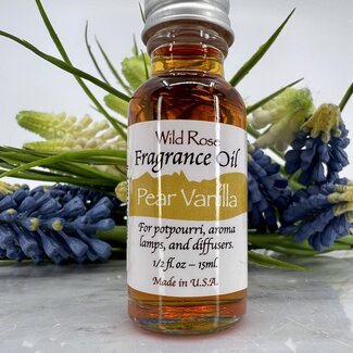 Pear Vanilla Fragrance Oils - 15ml - Aroma Lamp Potpourri Diffuser - Midnight Wild Rose
