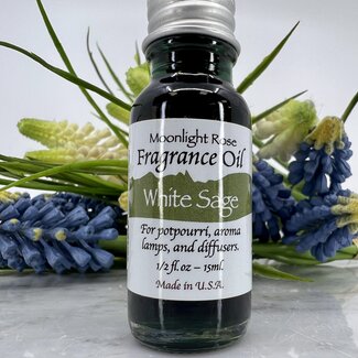 White Sage Fragrance Oils - 15ml - Aroma Lamp Potpourri Diffuser - Midnight Rose