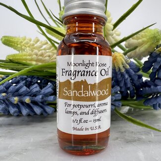 Sandalwood Fragrance Oils - 15ml - Aroma Lamp Potpourri Diffuser - Midnight Wild Rose