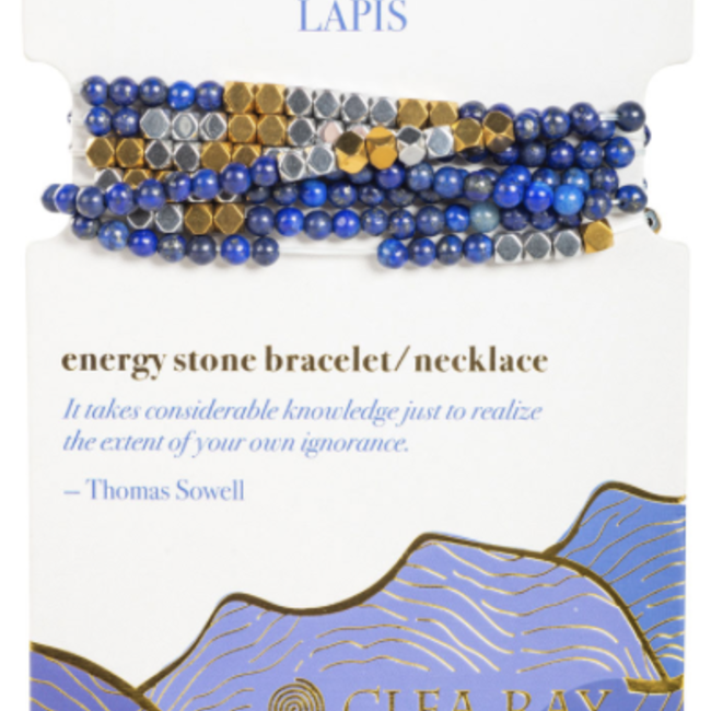 Lapis Lazuli (Self-Awareness)-Energy Stone Wrap Bracelet/Necklace 4mm