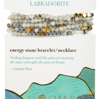 Labradorite Transformation-Energy Stone Wrap Bracelet/Necklace 4mm