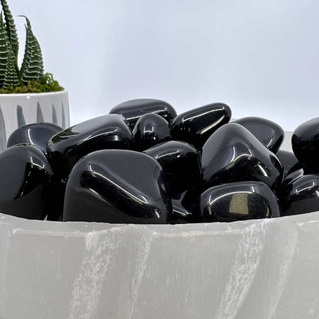 Black Agate-Large Tumbled