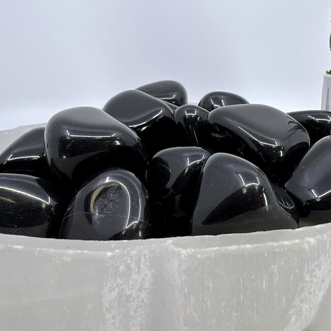 Black Agate-Large Tumbled