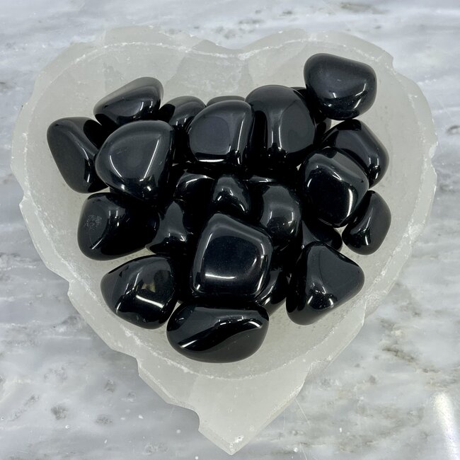 Black Agate-Large Tumbled