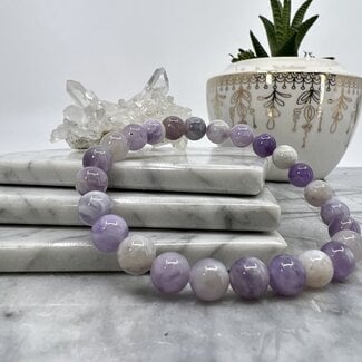 Purple Lavender Jade Bracelet-8mm