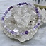 Purple Lavender Jade Bracelets - 4mm Mini