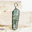 Labradorite Pendants - Wire Wrapped Faceted Points - Silver Plated
