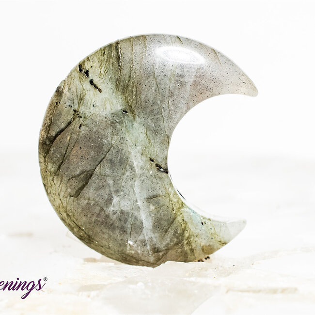 Labradorite Crescent Moons - Medium
