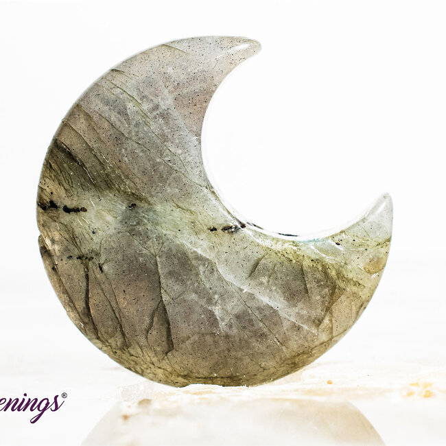 Labradorite Crescent Moons - Medium