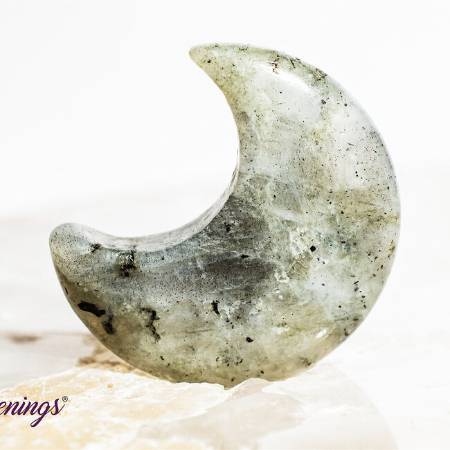 Labradorite Crescent Moons - Medium