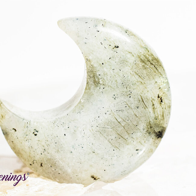 Labradorite Crescent Moons - Medium