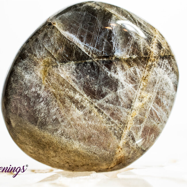 Purple Labradorite Palm Pillow Pocket Stone - Small ( 2")