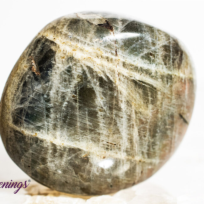 Purple Labradorite Palm Pillow Pocket Stone - Small ( 2")