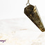Labradorite Pendulums - Dowsing Hexagonal Faceted Cone Point Divination - Silver Chain Crystal Gemstone