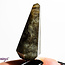 Labradorite Pendulum-Dowsing Hexagonal Faceted Cone Point Divination-Silver Chain-Crystal Gemstone