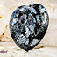 Black Labradorite (Larvikite) Worry (Thumb Fidget Relaxation Pocket) Stones - Hearts