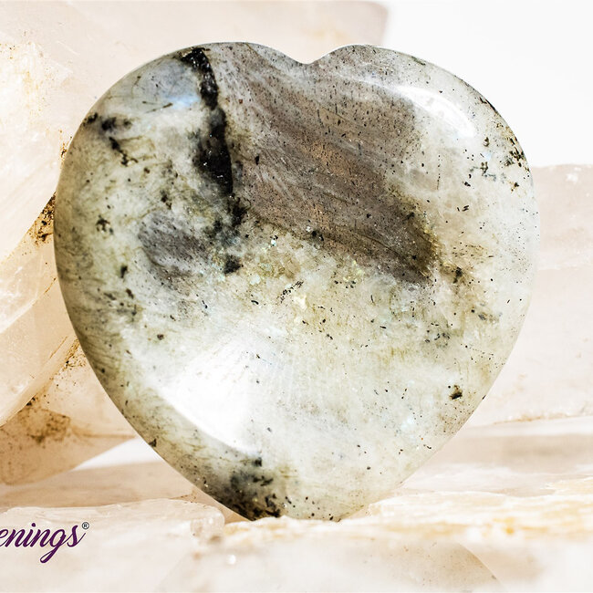 Labradorite Worry Stone-Heart