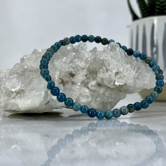 Blue Apatite Bracelet-4mm