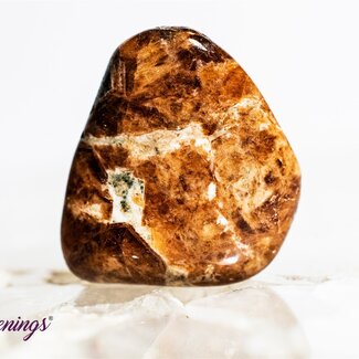 Garnet in Limestone - Tumbled