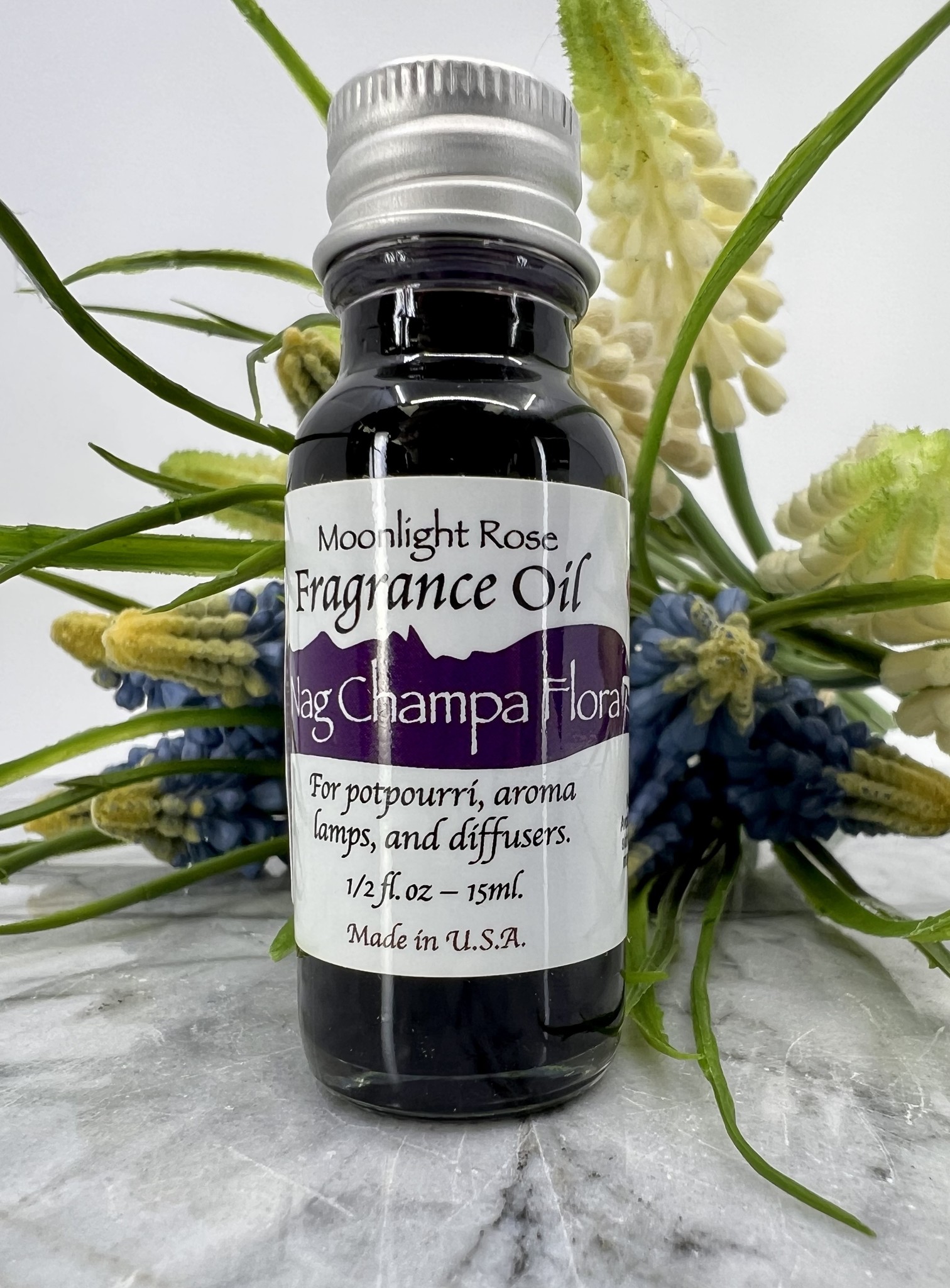 Nag Champa Flora Fragrance OilMoonlight Rose 15ml