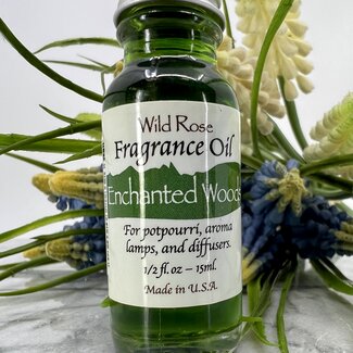 Enchanted Woods Fragrance Oils - 15ml - Aroma Lamp Potpourri Diffuser - Midnight Wild Rose