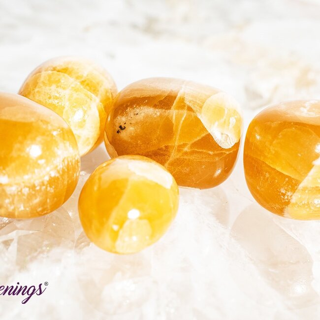 Honey Calcite Tumbled
