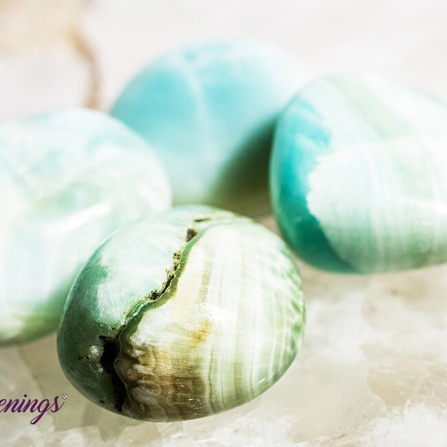 Blue Hemimorphite - Tumbled