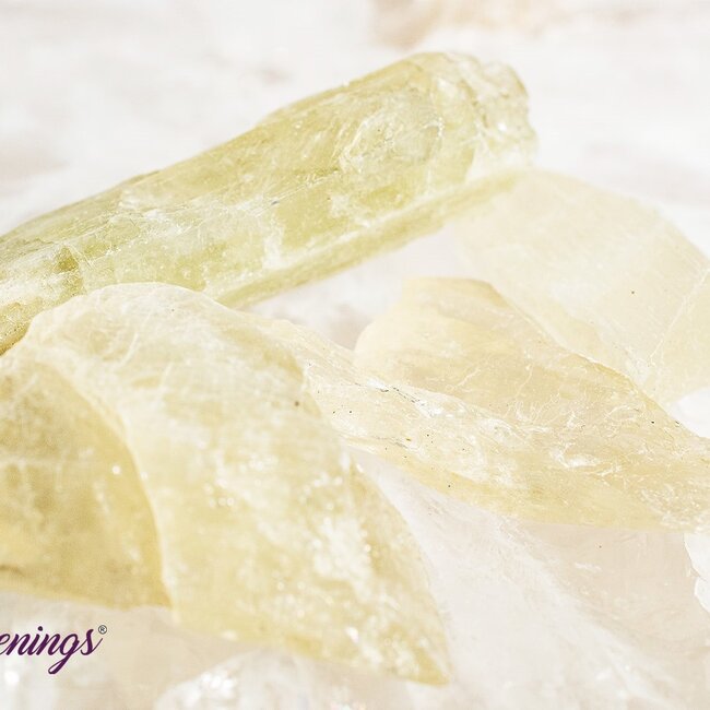 Hiddenite (Green Kunzite)  - Rough Raw Natural - Medium
