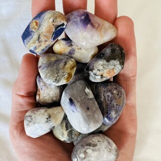 Tiffany Stone (Bertrandite) & Blue Opal - Tumbled