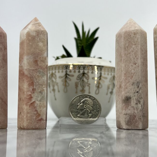 Pink Jade Tower Point Generator- Medium (3 - 4")