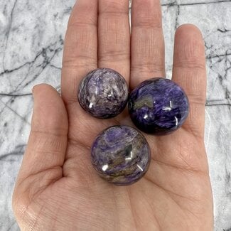 Charoite Sphere Orb - 25-30mm