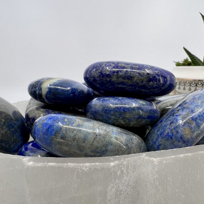 Lapis Lazuli Palm Pillow Pocket Stone