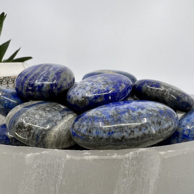 Lapis Lazuli Palm Pillow Pocket Stone