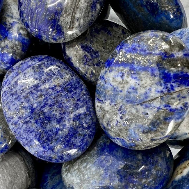 Lapis Lazuli Palm Pillow Pocket Stone
